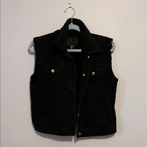Ralph Lauren black denim vest